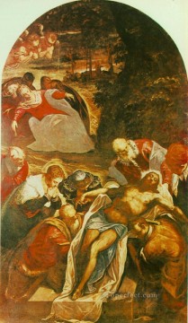 Entombment Italian Renaissance Tintoretto Oil Paintings